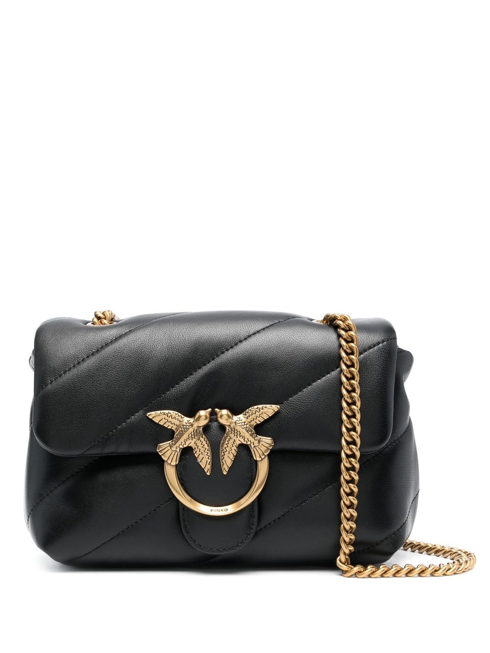 Pinko Bags Nero Oro Lea