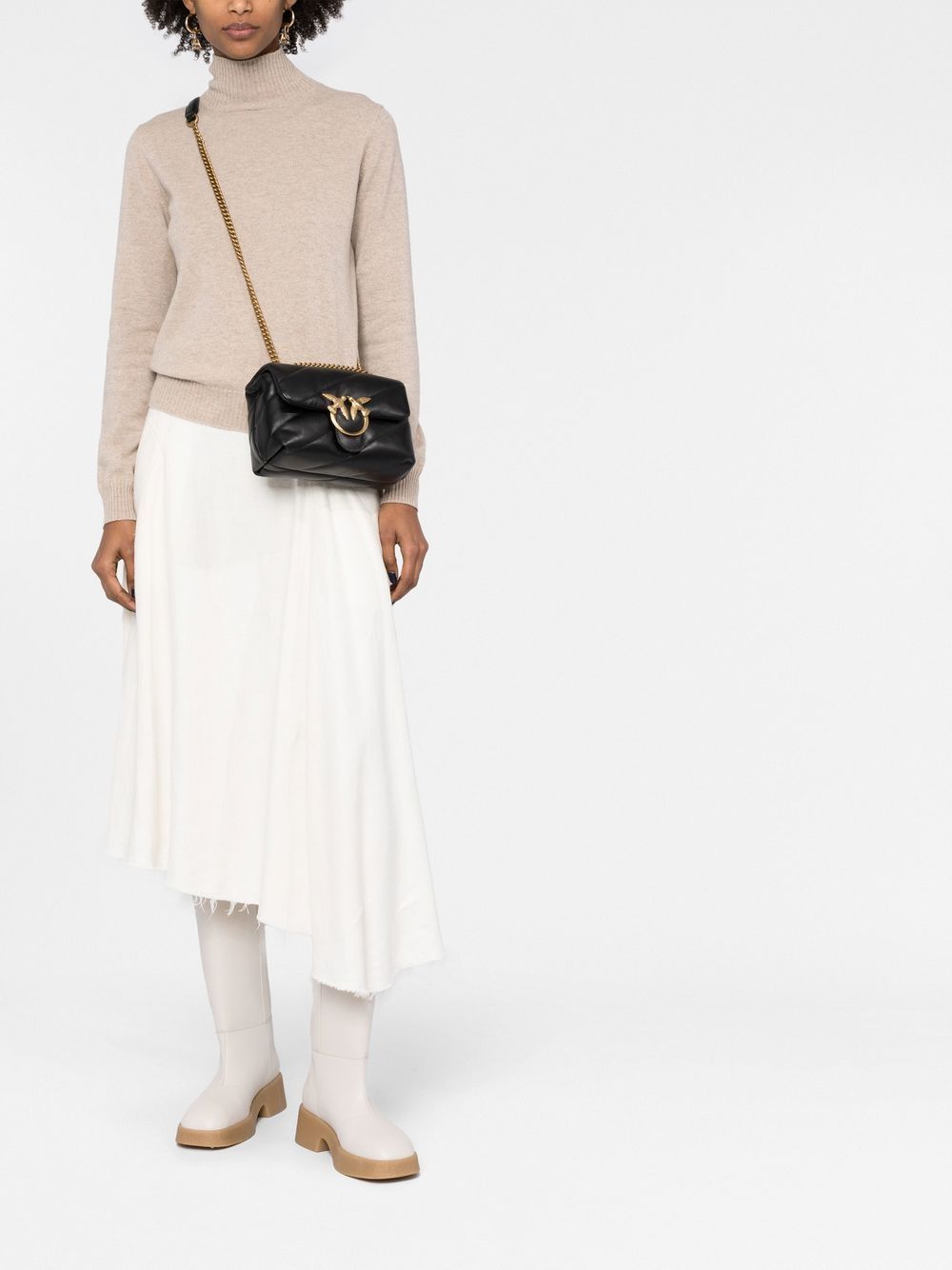 Pinko Bags Nero Oro Lea