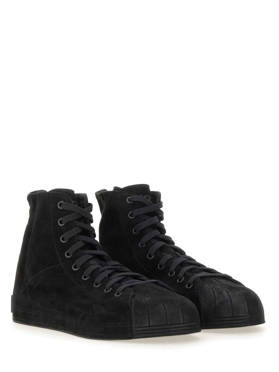 Nizzastar Hi Sneaker Black Leather Trainers