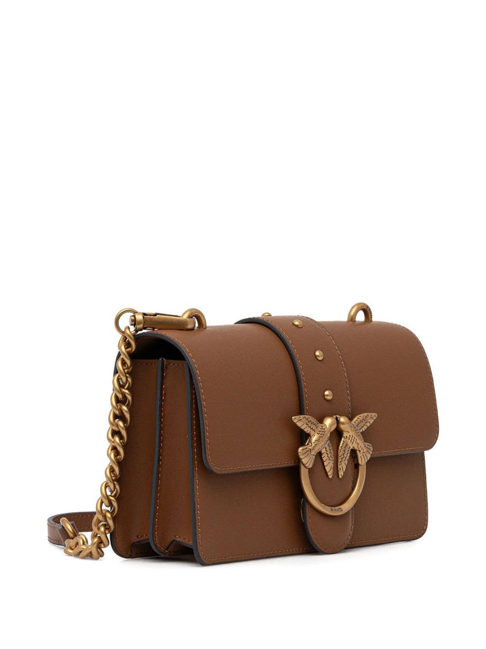 Pinko Bags Marrone Oro Lea Poliuretano