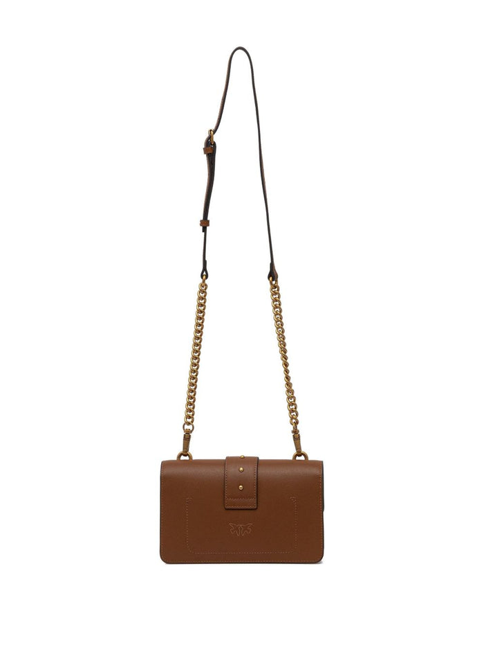 Pinko Bags Marrone Oro Lea Poliuretano