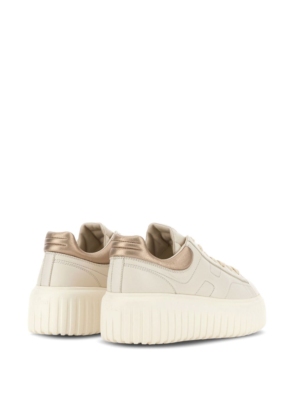 Hogan Flat shoes Off-white / Rose Gold Leather Upper