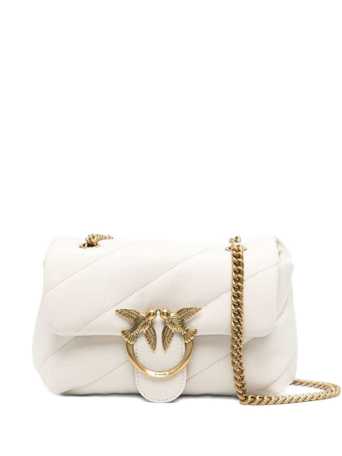 Pinko Bags Bianco Oro Lea