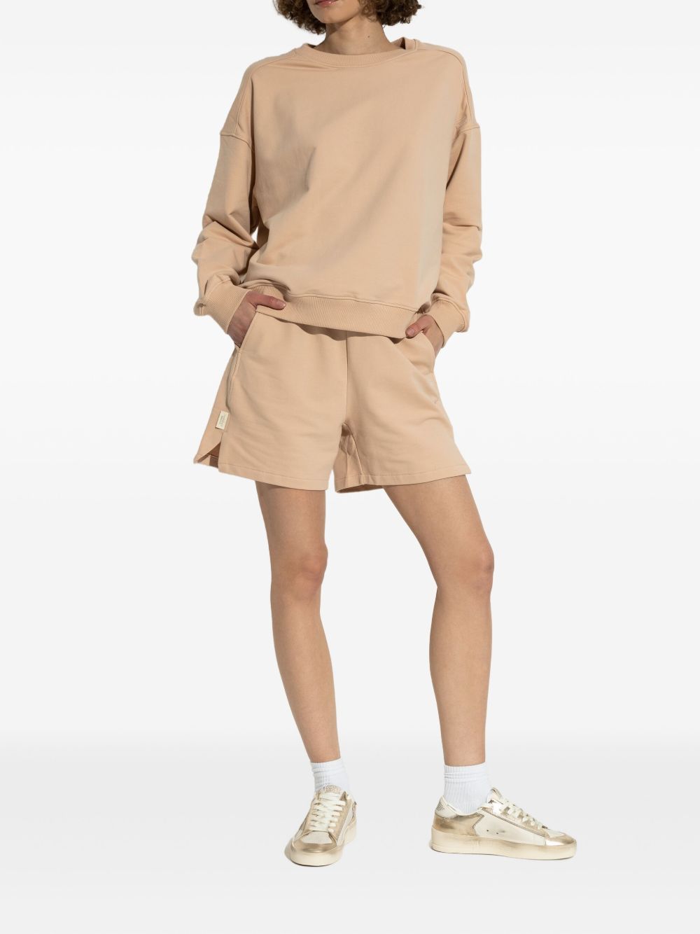 Golden Goose Flat Shoes White/gold Leather