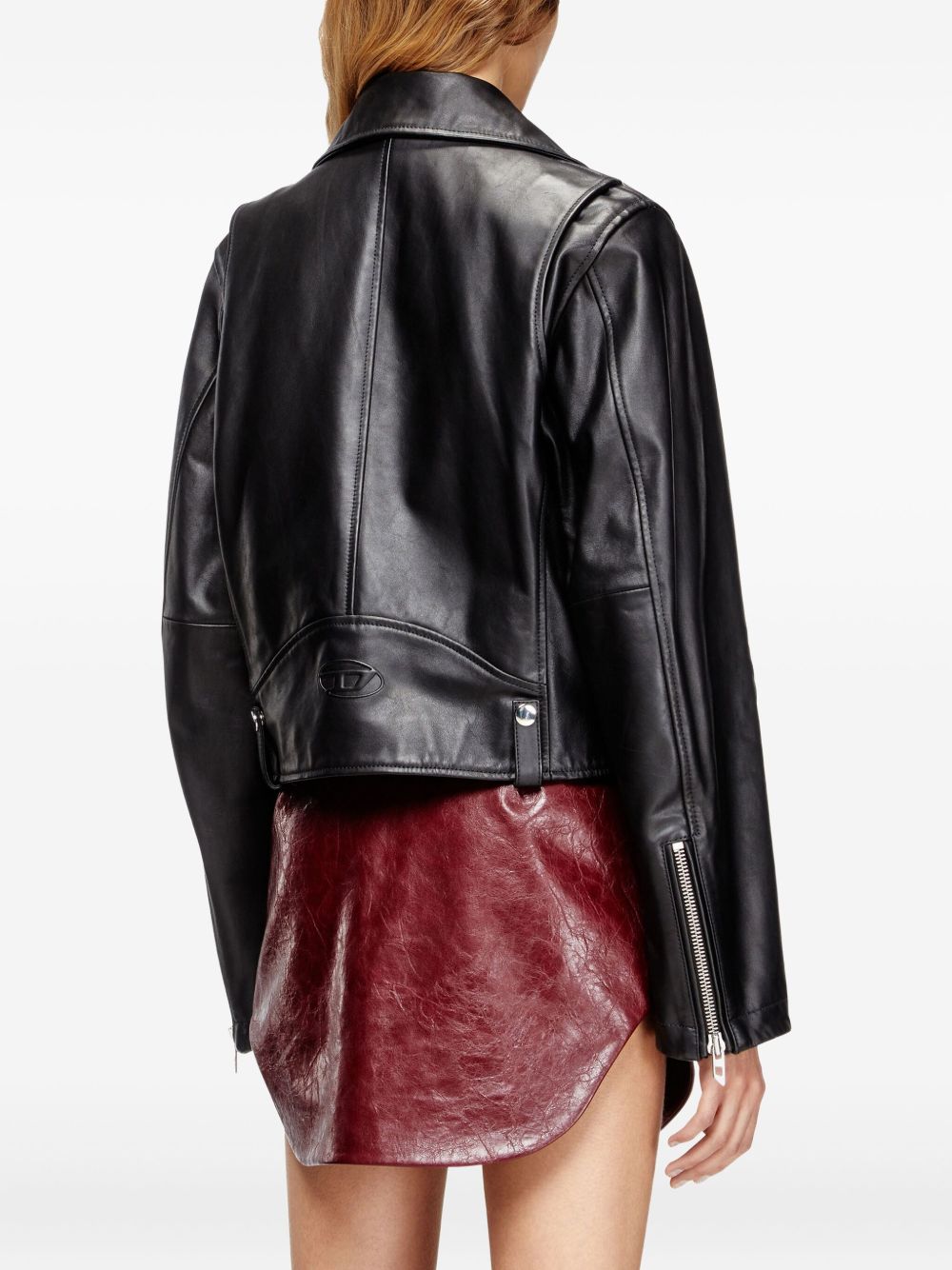 Diesel Jackets Black Cowhide Leather