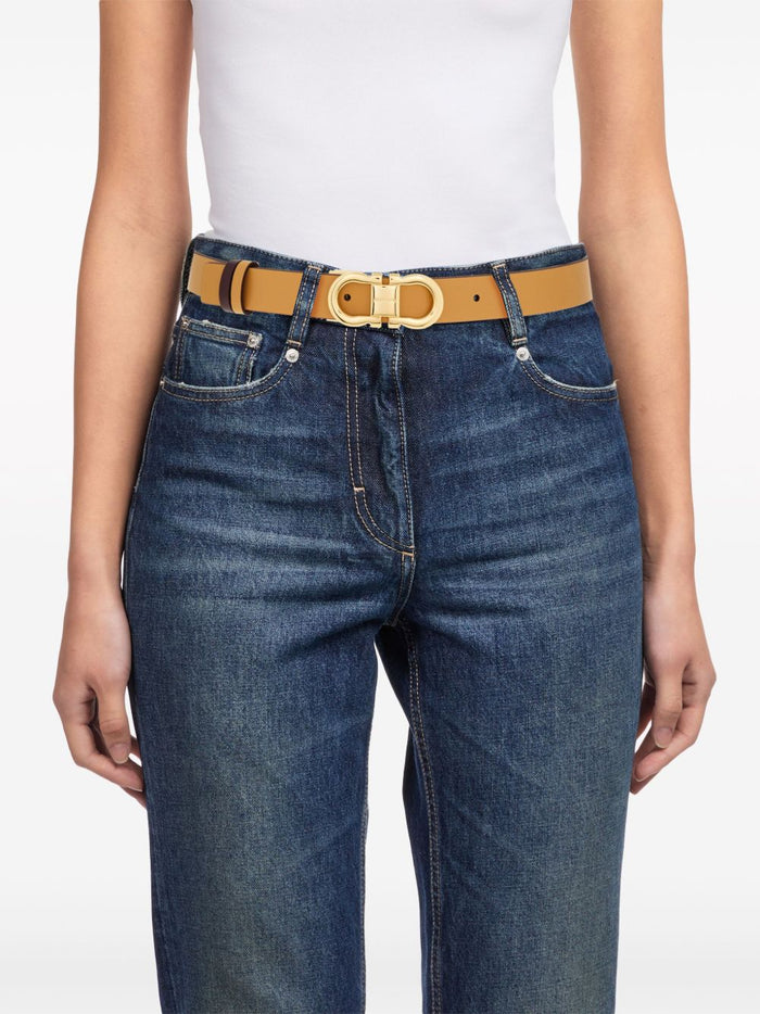 Salvatore Ferragamo Belts Camel Leather