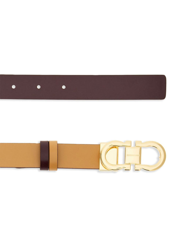 Salvatore Ferragamo Belts Camel Leather