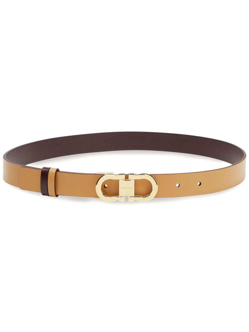 Salvatore Ferragamo Belts Camel Leather