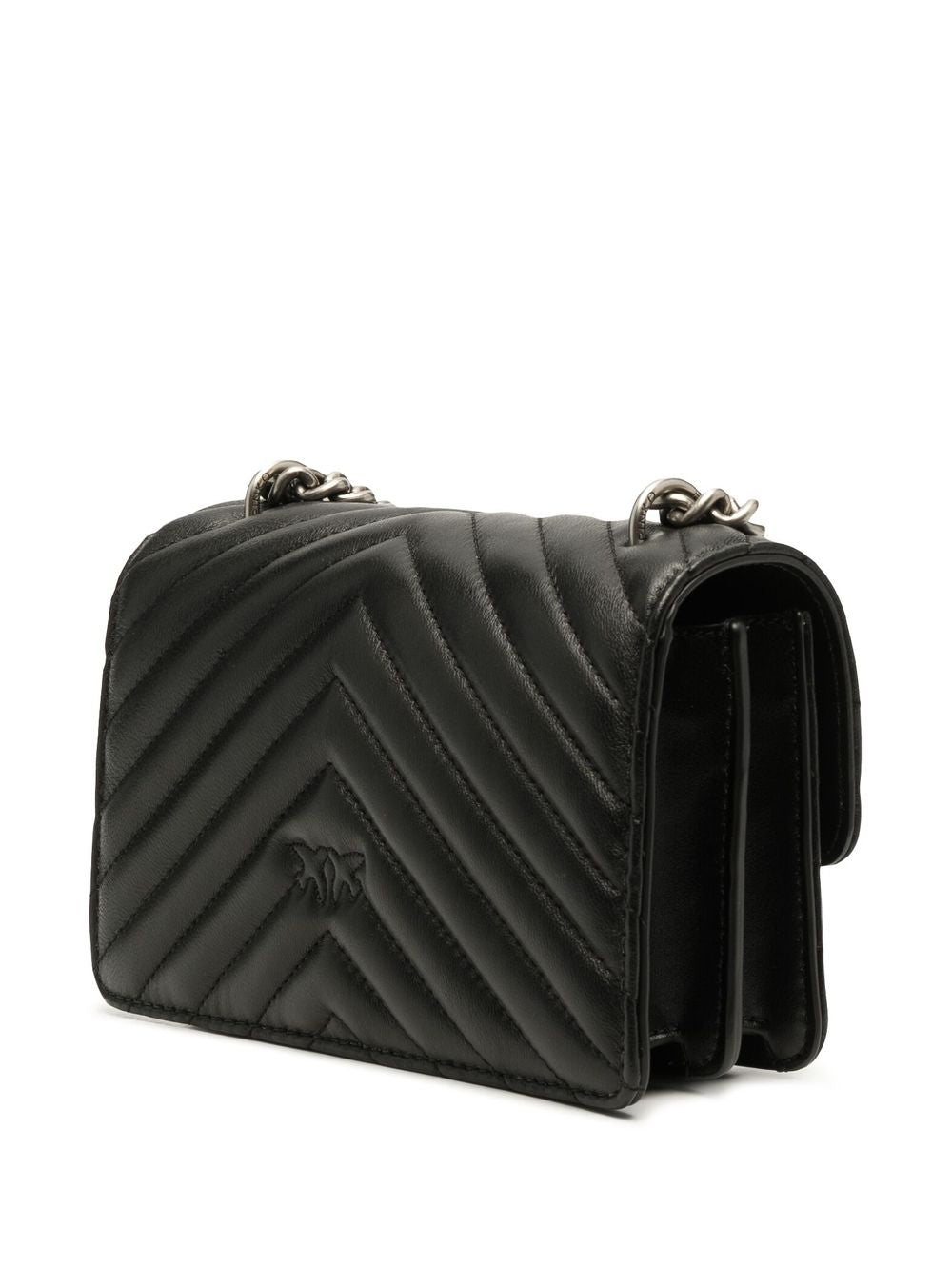 Pinko Bags Nero Silver Lea
