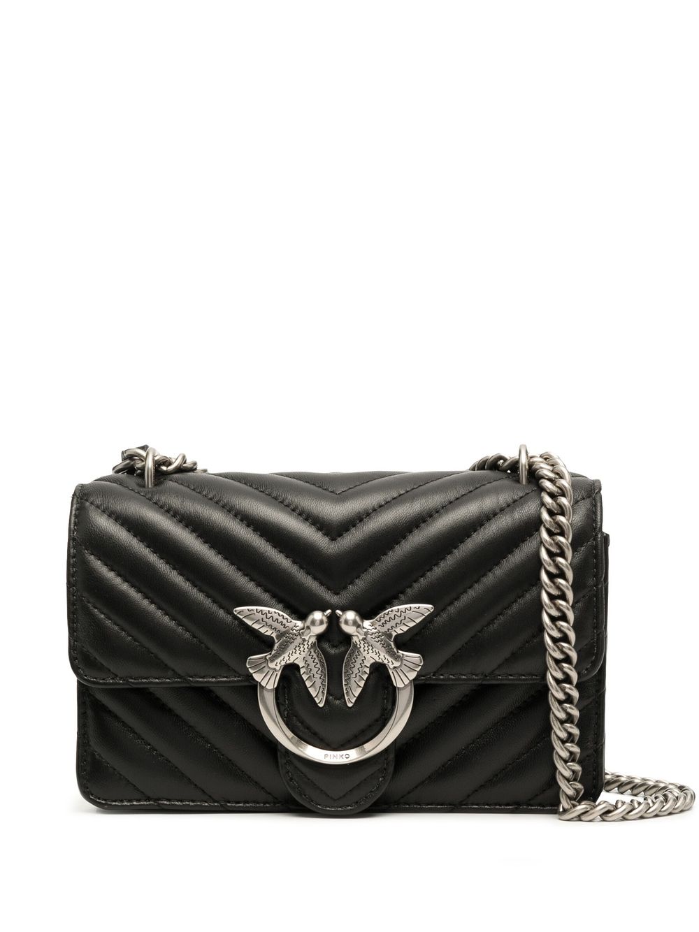 Pinko Bags Nero Silver Lea