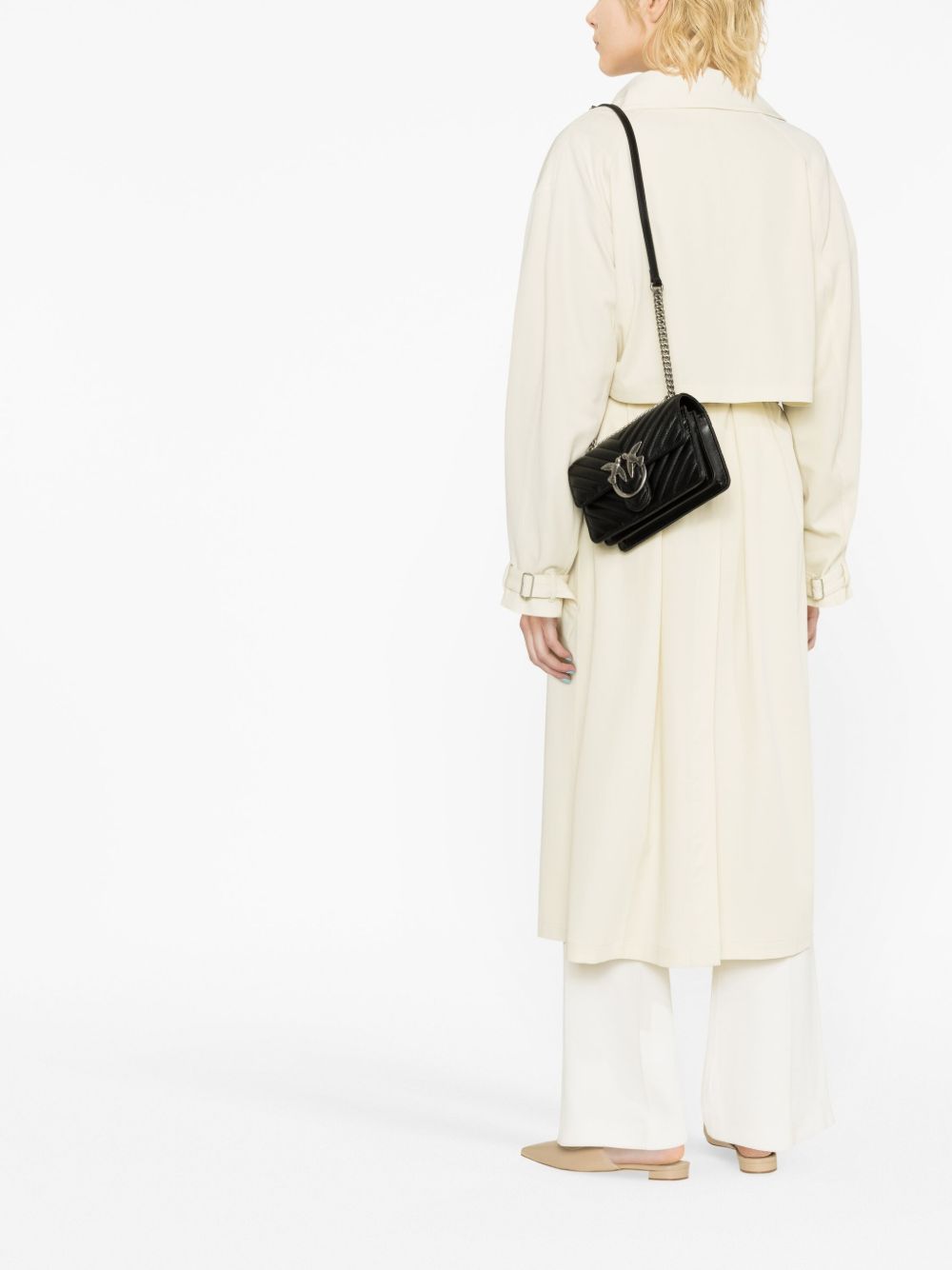 Pinko Bags Nero Silver Lea