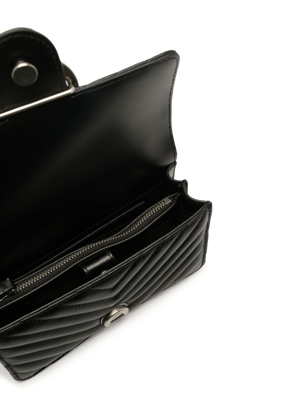 Pinko Bags Nero Silver Lea