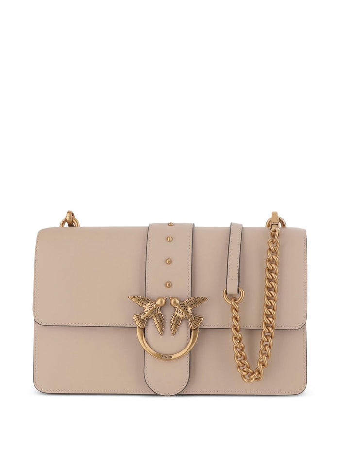 Pinko Bags Beige Grigio Lea Poliuretano