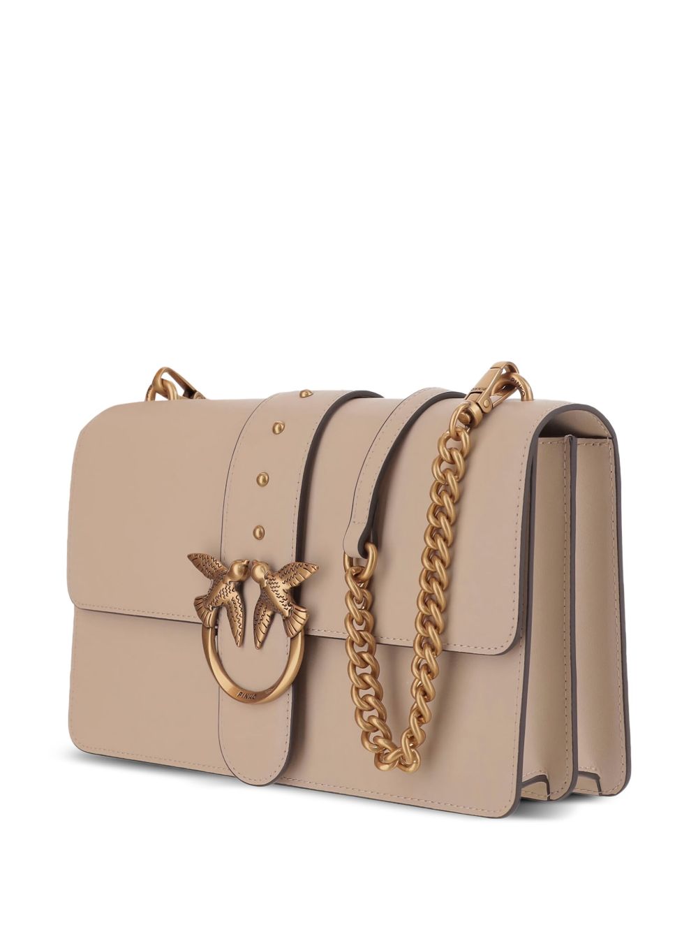 Pinko Bags Beige Grigio Lea Poliuretano