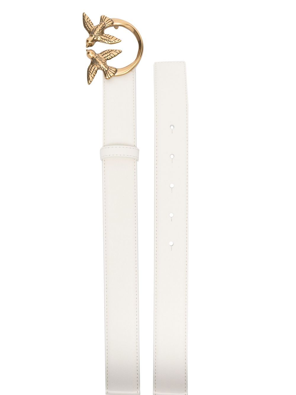 Pinko Belts Bianco Oro Lea And Oth. Mat