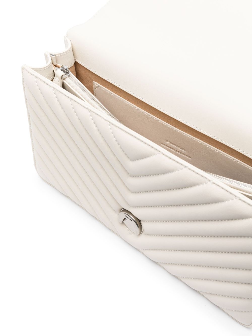 Pinko Bags Bianco Silver Lea