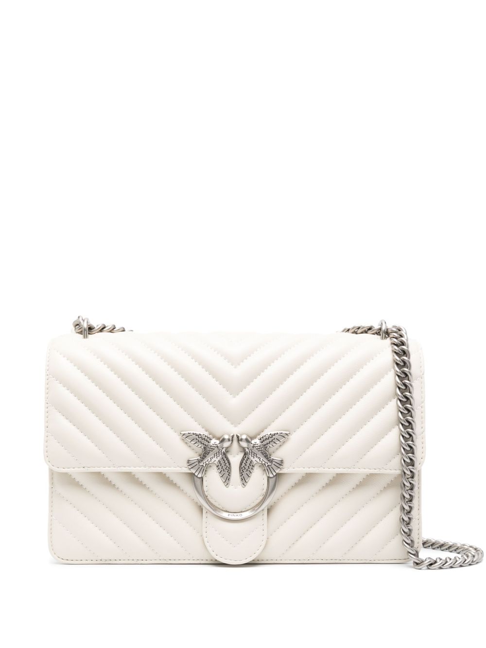 Pinko Bags Bianco Silver Lea