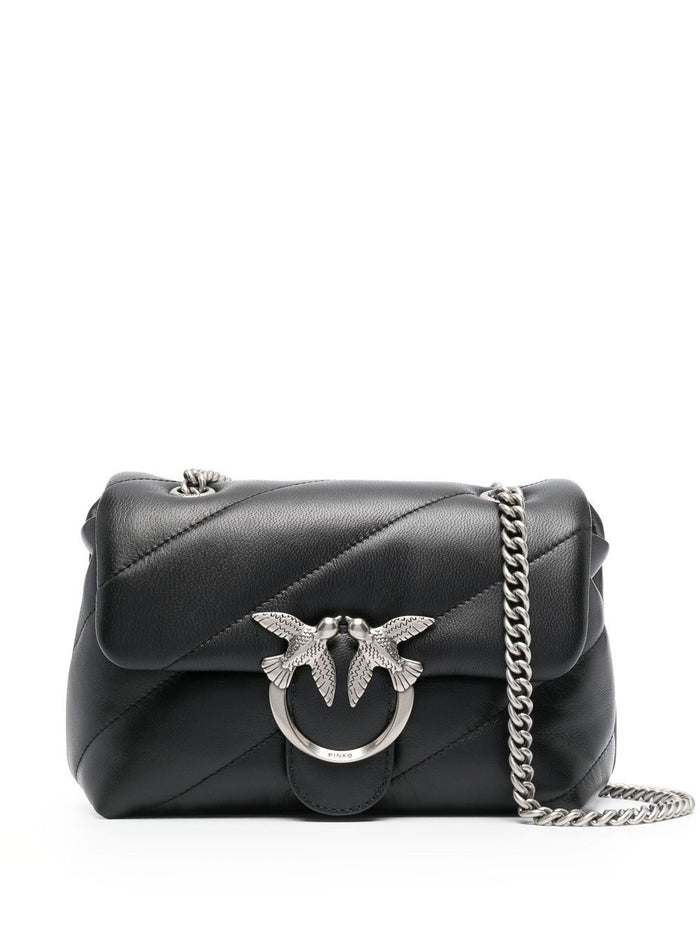 Pinko Bags Nero Silver Lea