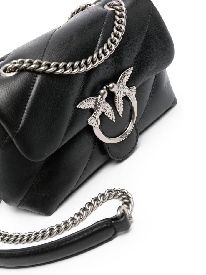 Pinko Bags Nero Silver Lea