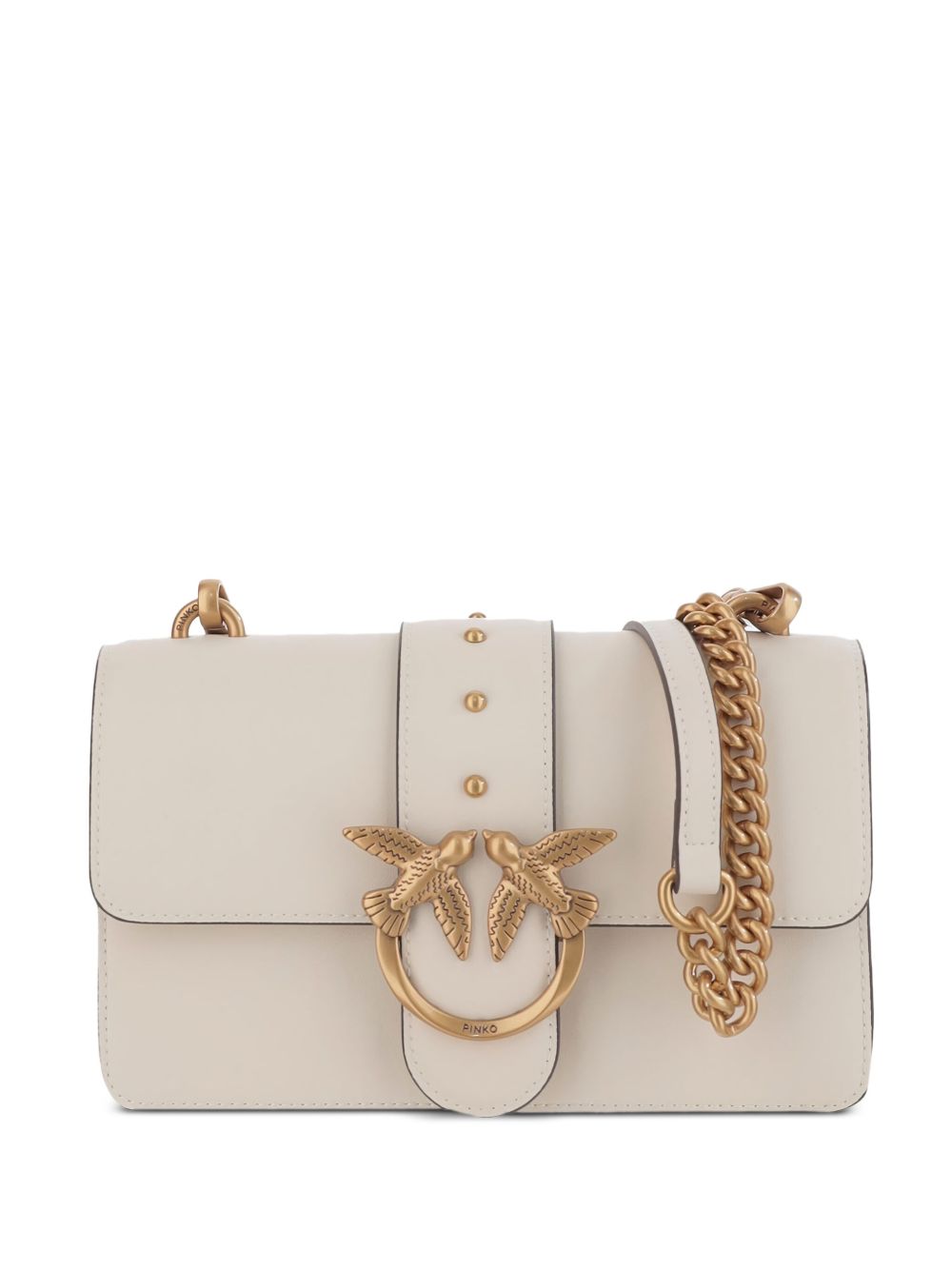 Pinko Bags Bianco Oro Lea Poliuretano