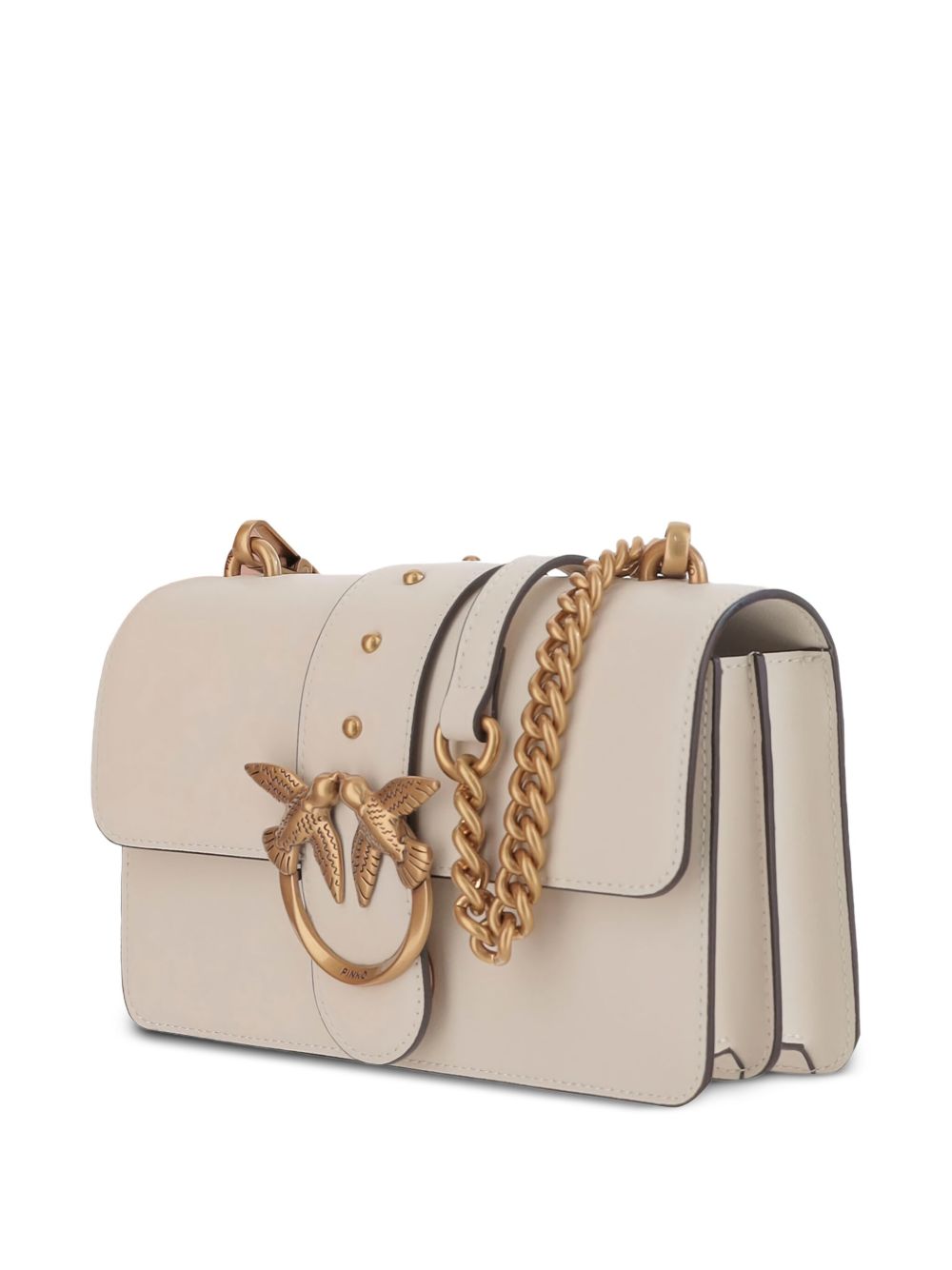 Pinko Bags Bianco Oro Lea Poliuretano