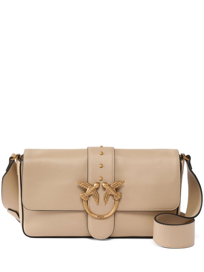 Pinko Bags Beige Grigio Lea