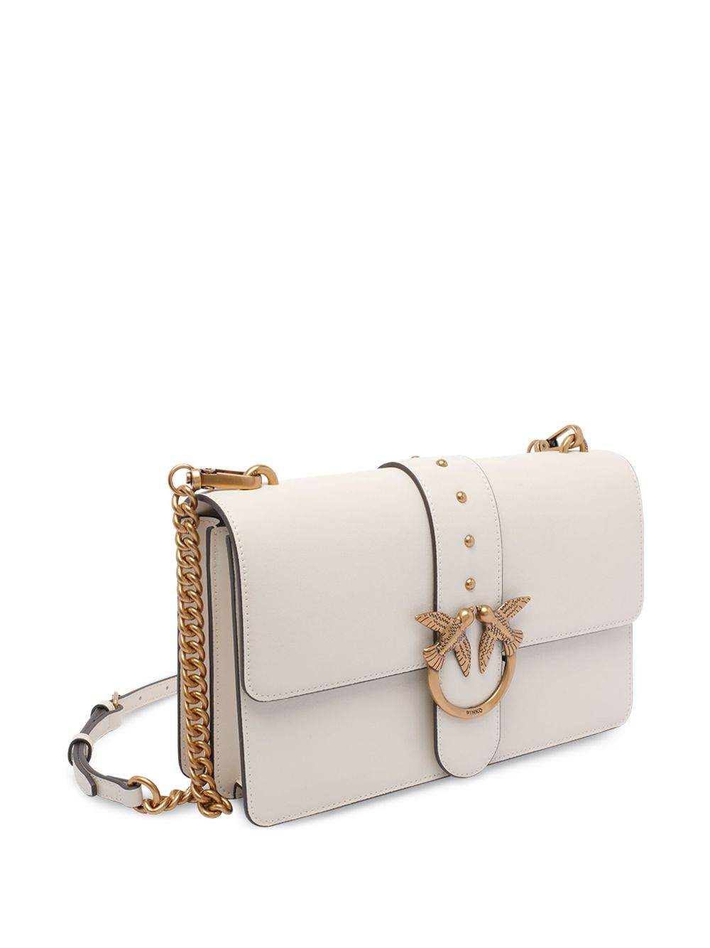 Pinko Bags Bianco Oro Lea Poliuretano
