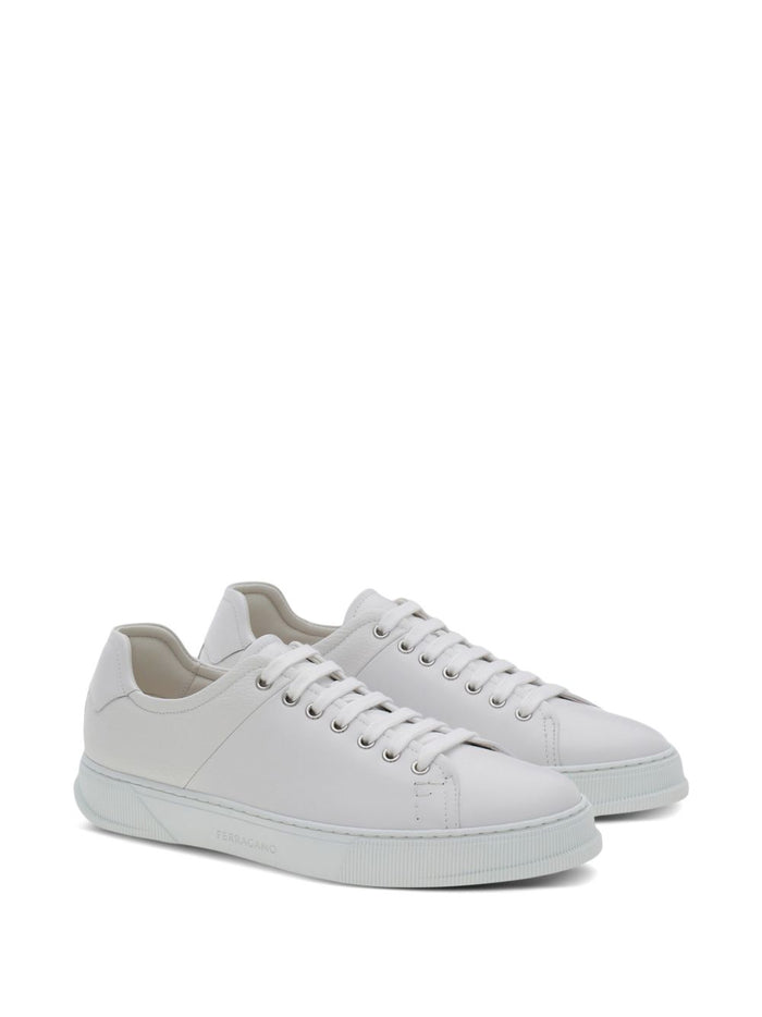 Salvatore Ferragamo Flat shoes White Leather Upper