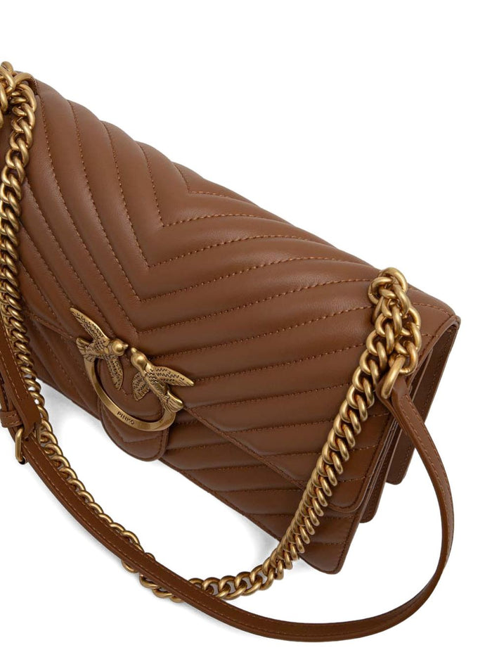 Pinko Bags Marrone Oro Lea