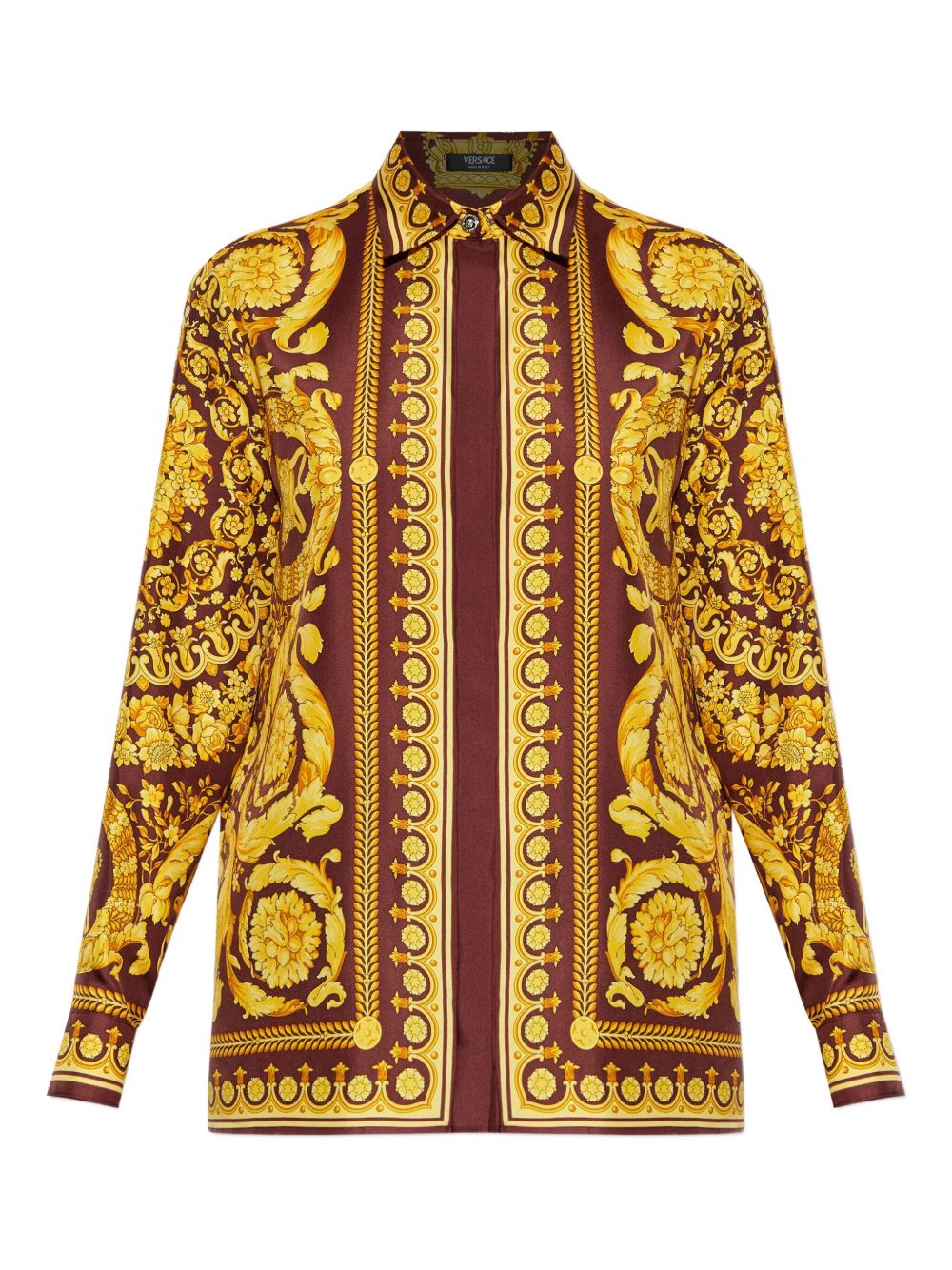 Versace Shirts Burgundy / Gold