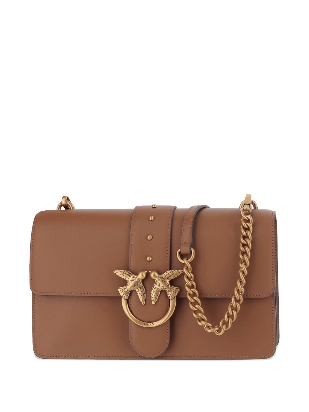 Pinko Bags Marrone/leone/oro Lea Poliuretano