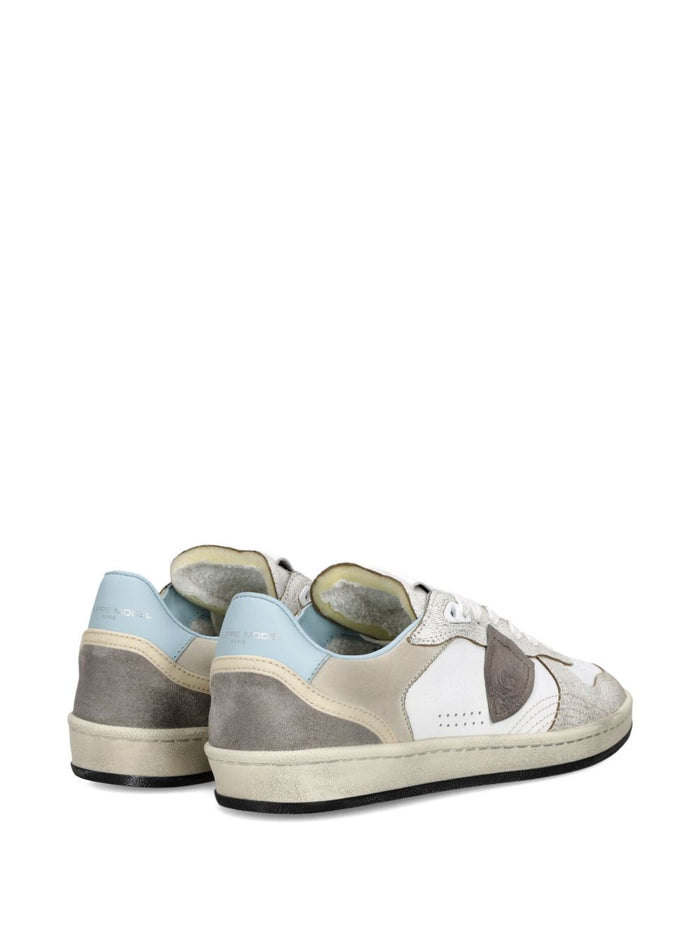 Philippe Model Flat shoes Cracklè Blanc Ciel