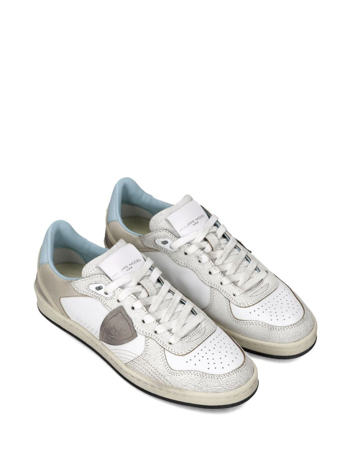 Philippe Model Flat shoes Cracklè Blanc Ciel