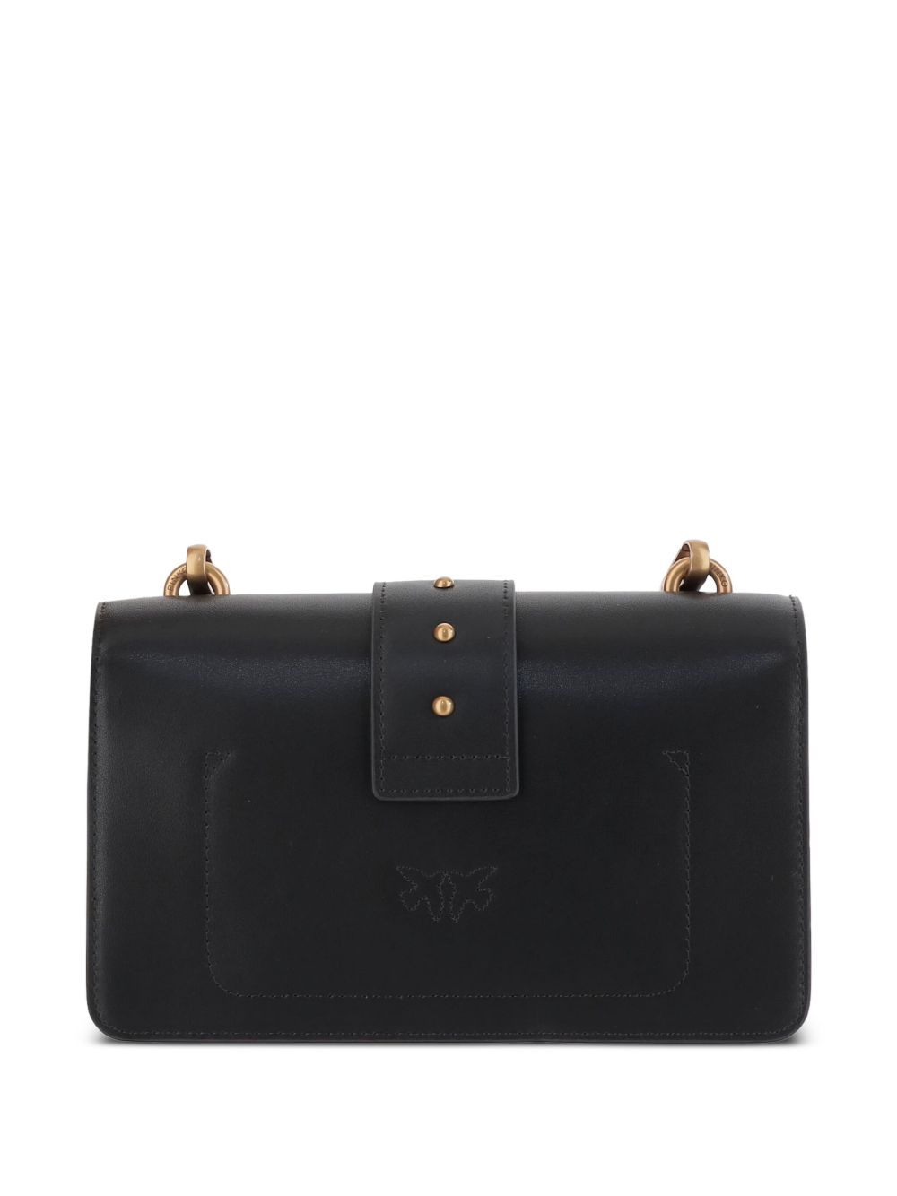 Pinko Bags Nero Oro Lea Poliuretano