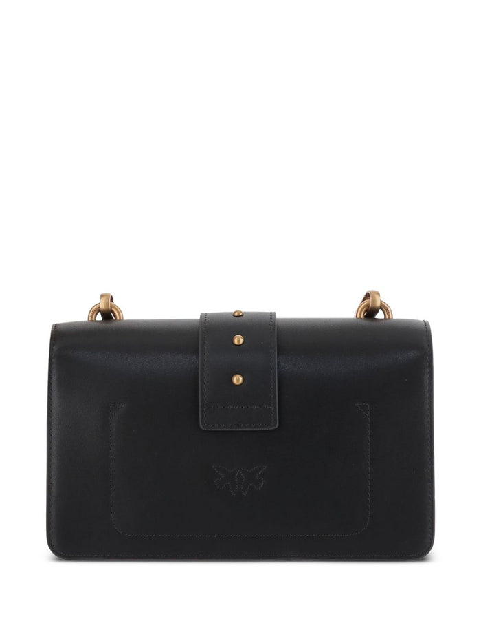 Pinko Bags Nero Oro Lea Poliuretano
