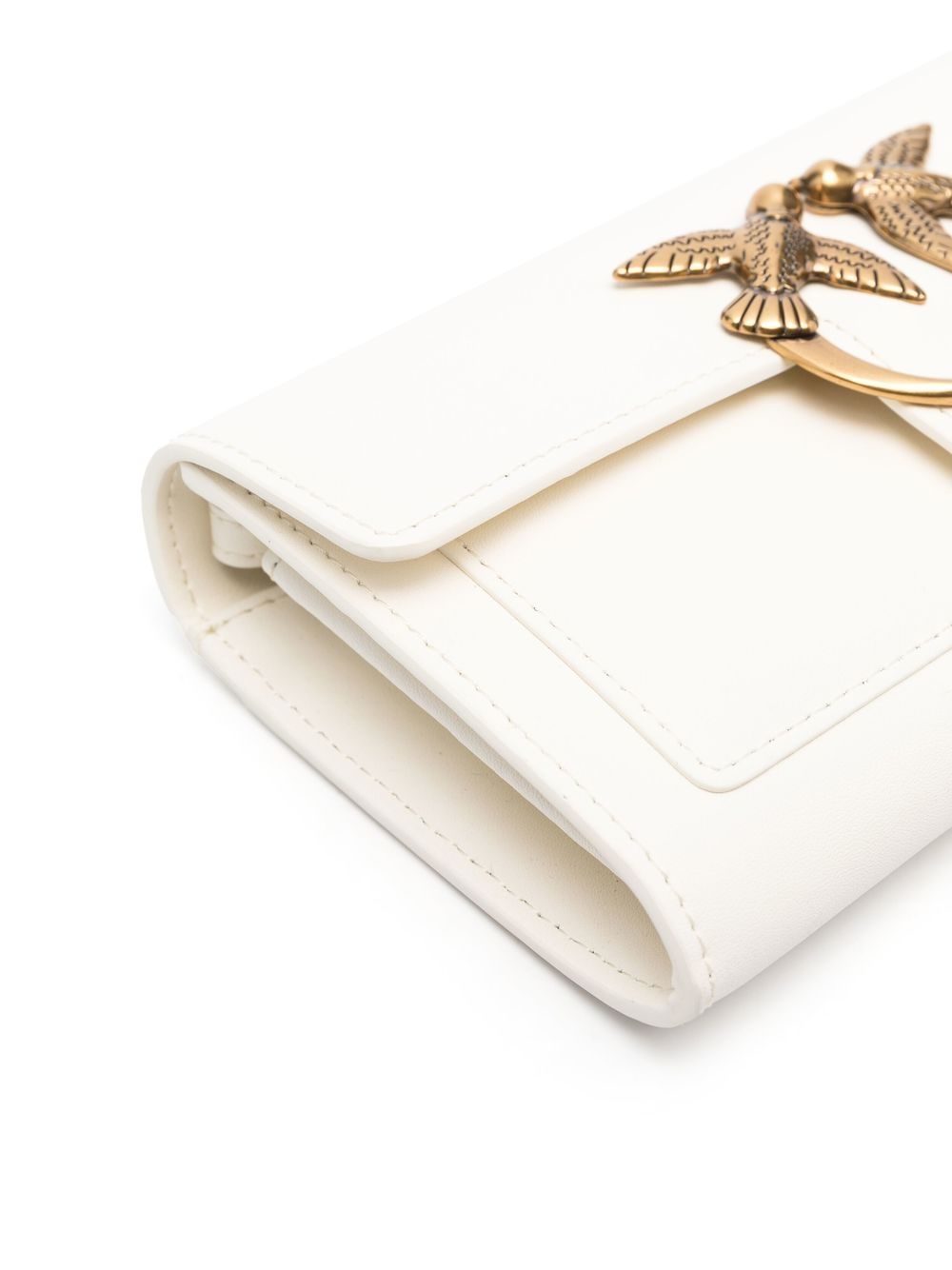 Pinko Wallets Bianco Oro Lea Pu