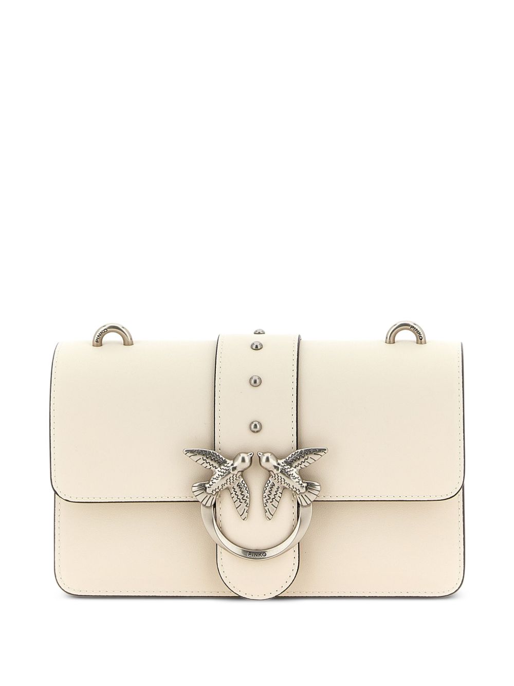 Pinko Bags Bianco Silver Lea Poliuretano