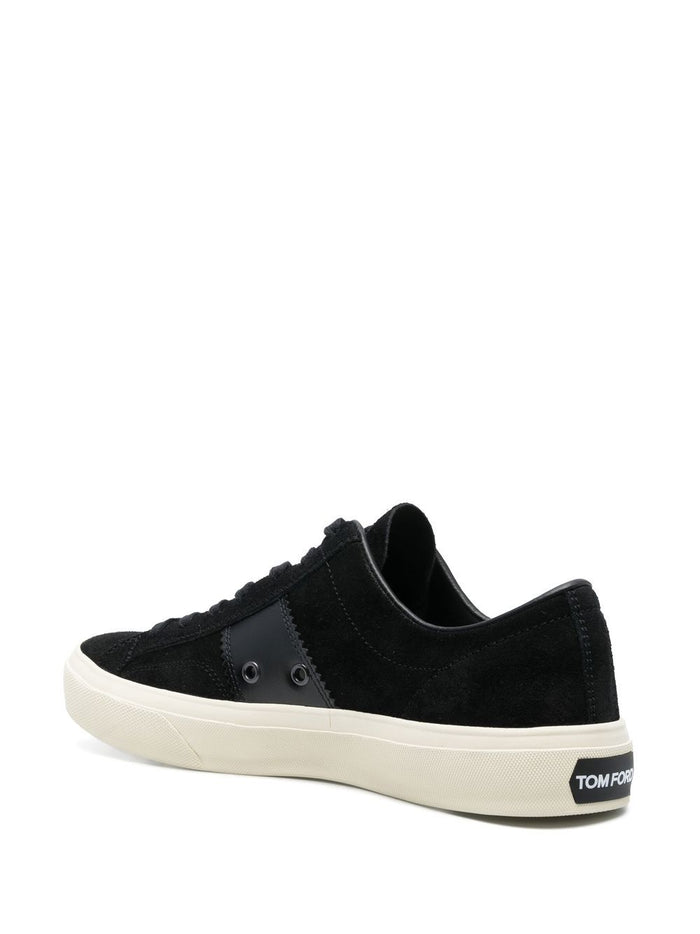 Tom Ford Flat Shoes Black/cream Suede/leather