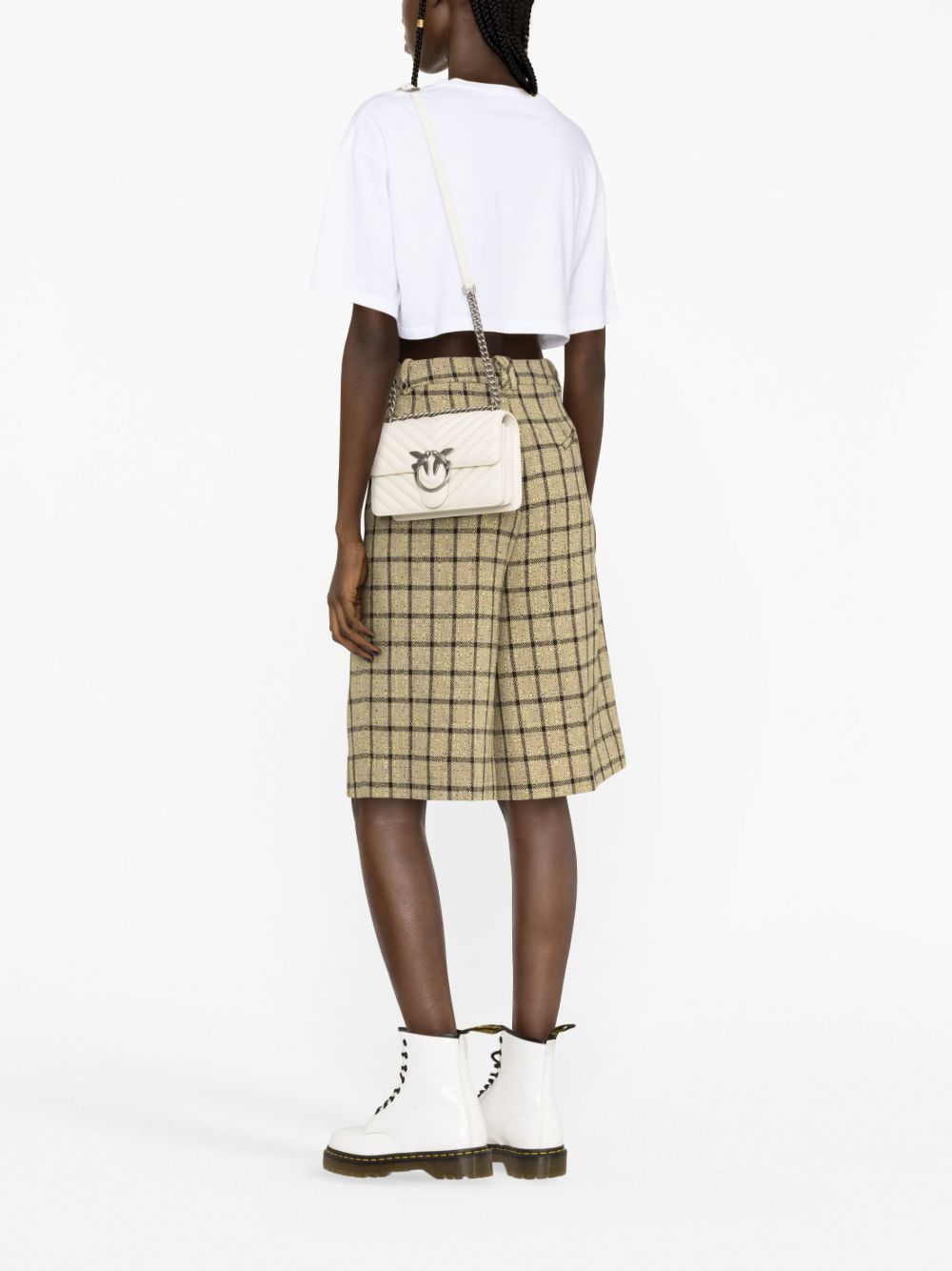 Pinko Bags Bianco Silver Lea