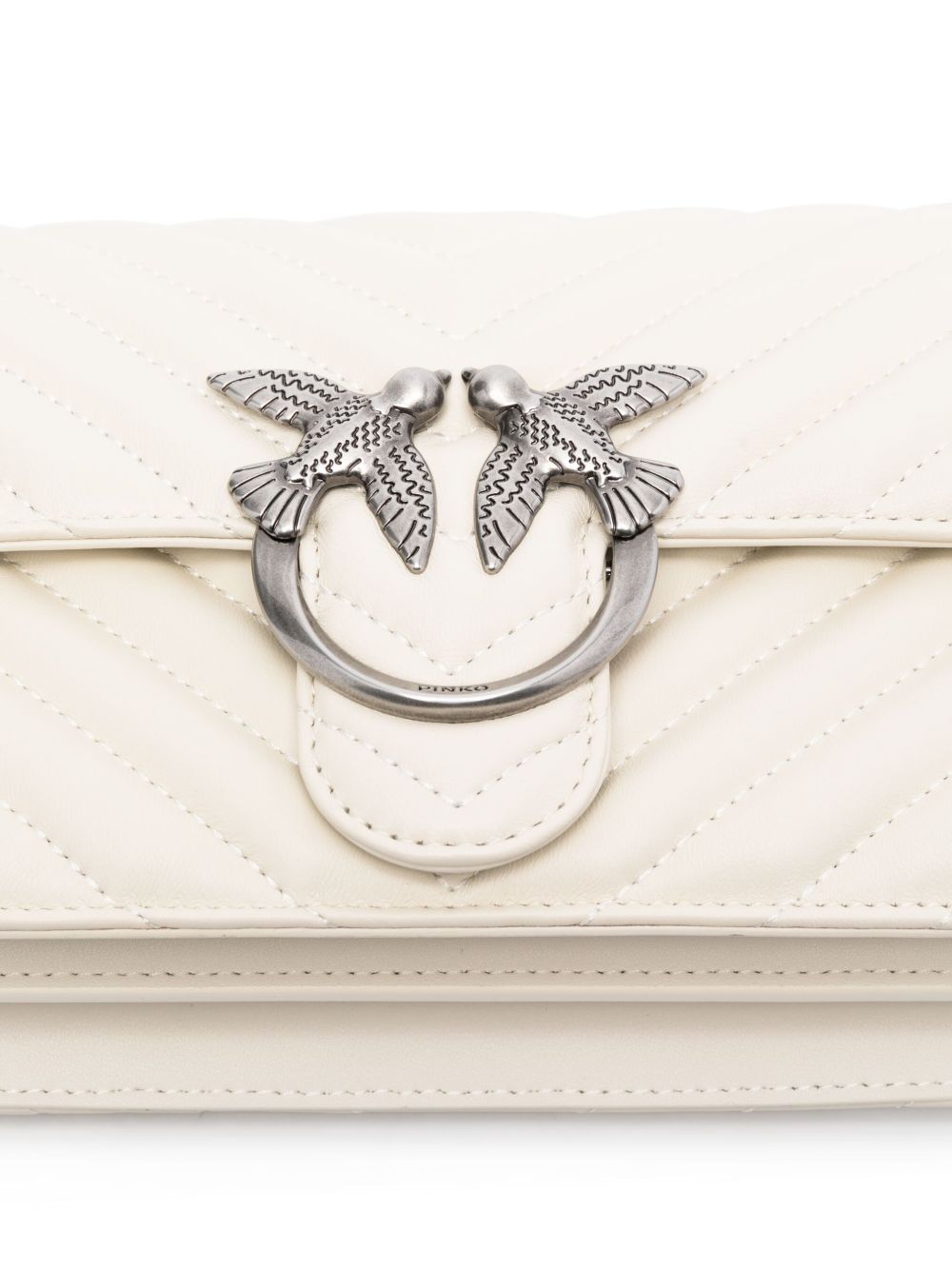 Pinko Bags Bianco Silver Lea