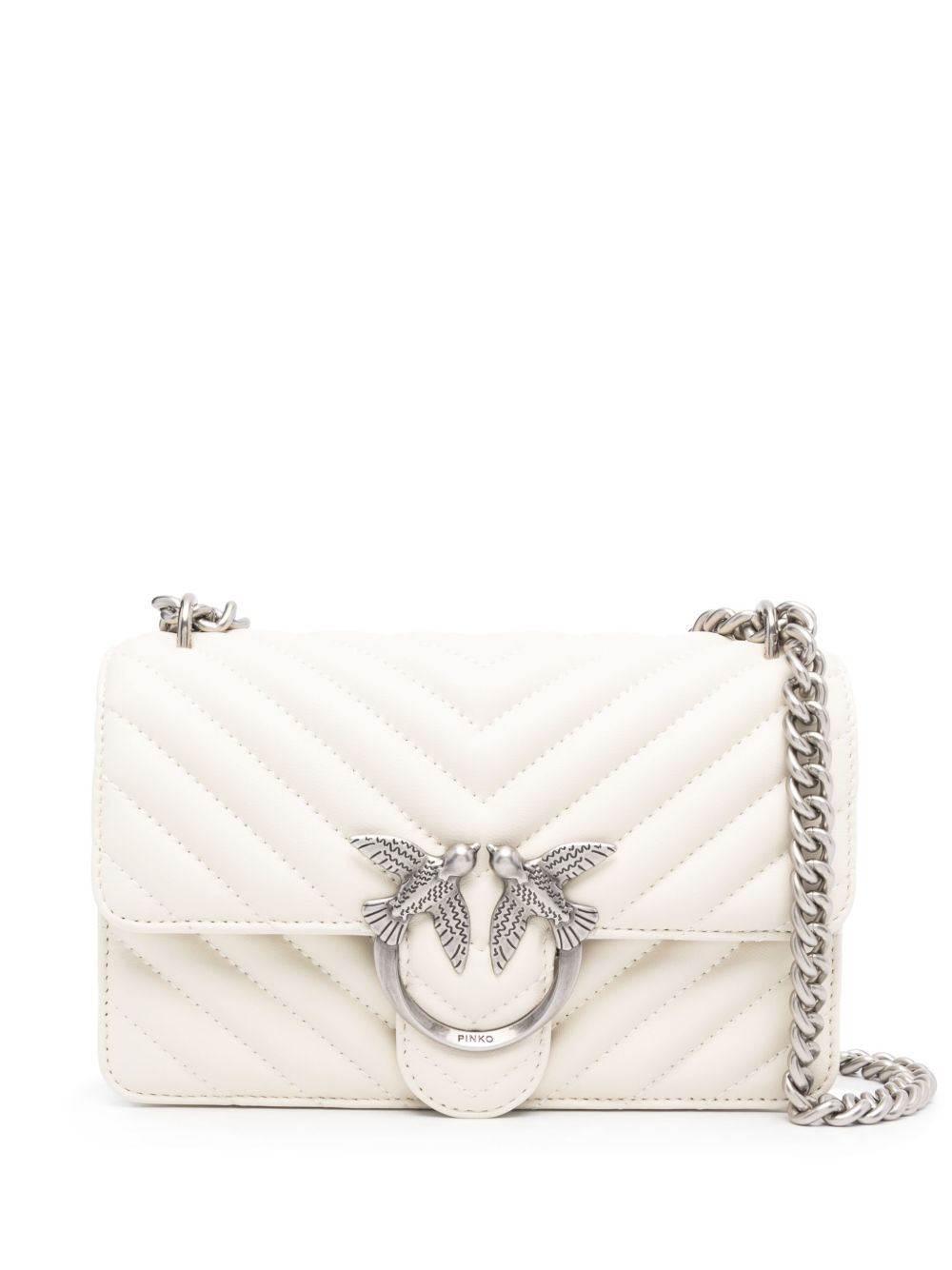 Pinko Bags Bianco Silver Lea