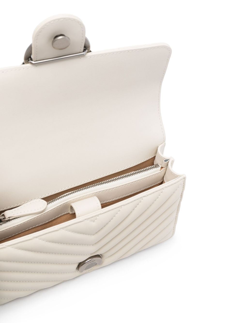 Pinko Bags Bianco Silver Lea