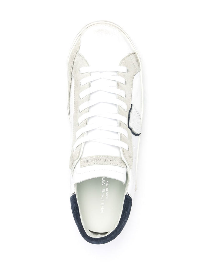 Philippe Model Flat Shoes Pop Blanc Bleu