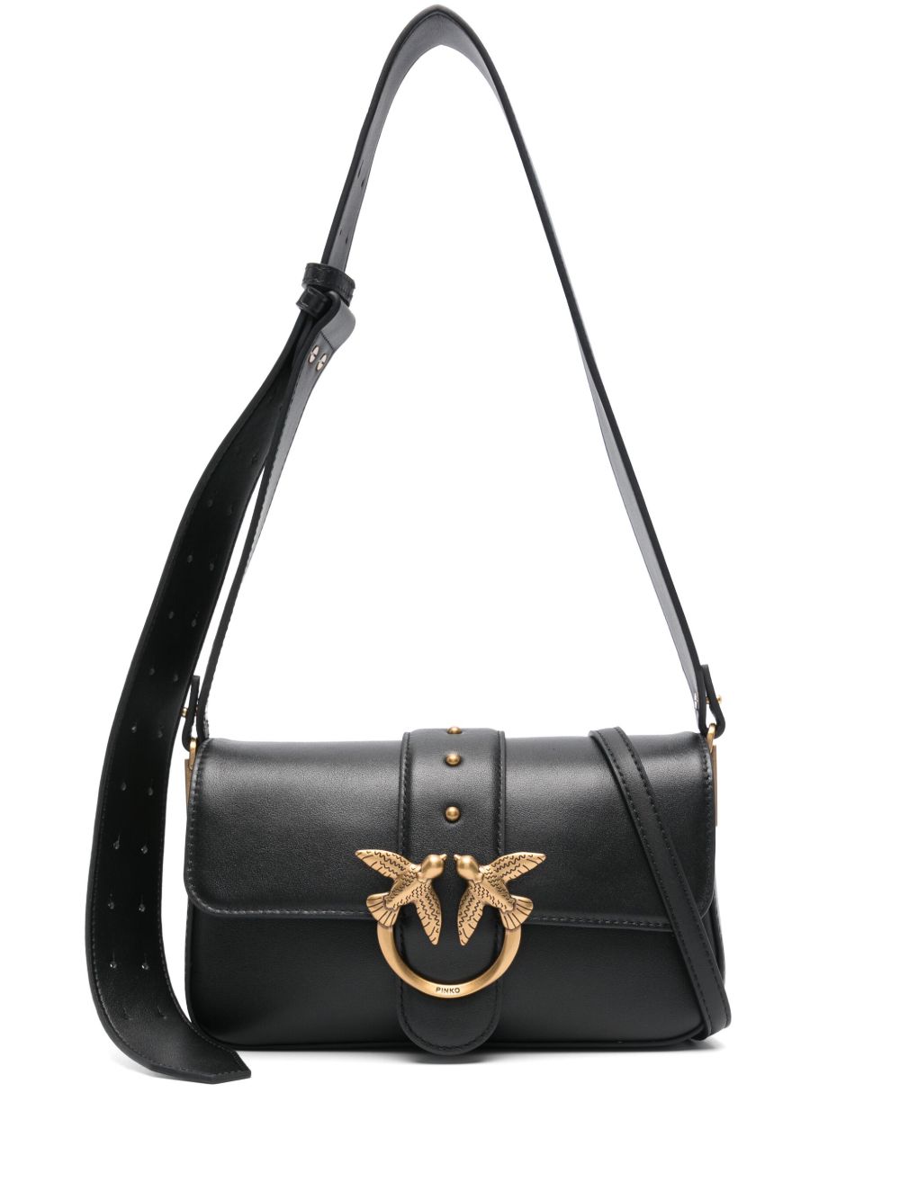 Pinko Bags Nero Oro Lea