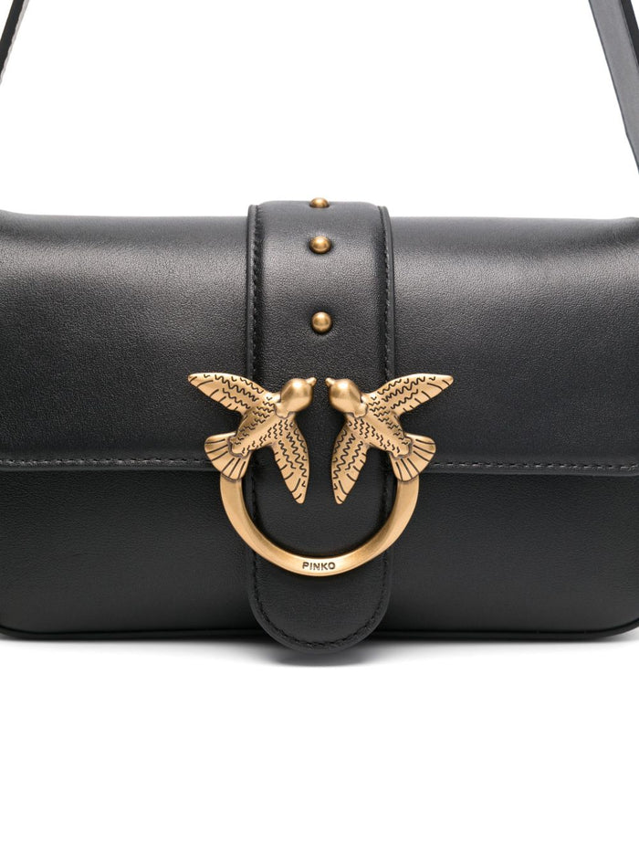 Pinko Bags Nero Oro Lea