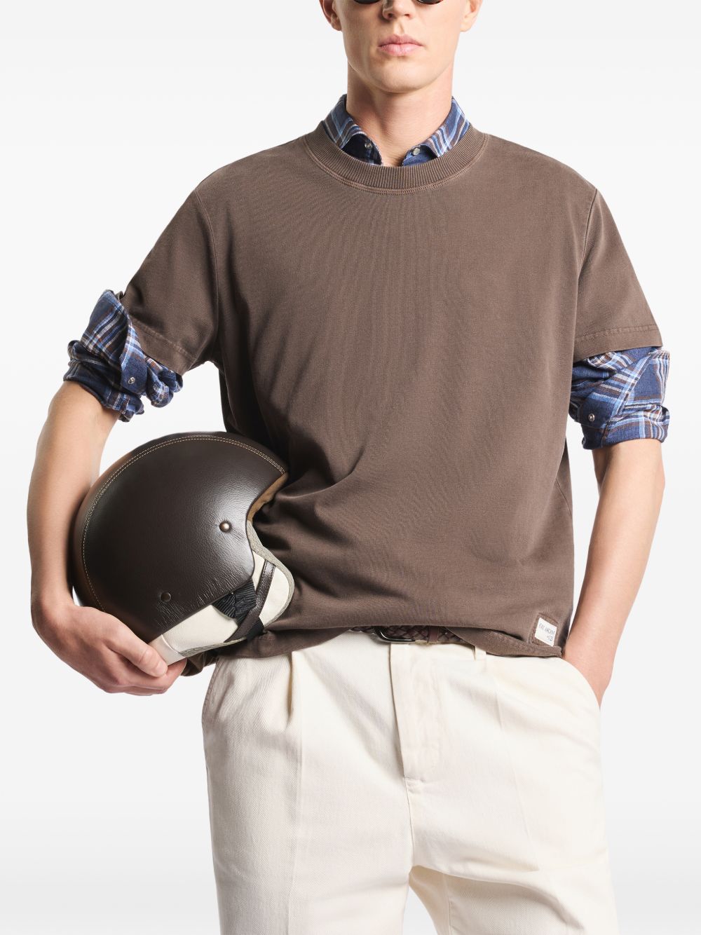 Fay T-shirts and Polos Brown