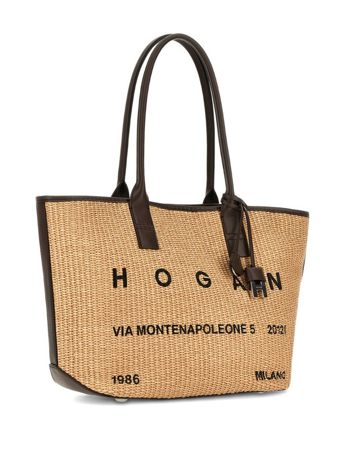 Hogan Bags Beige Raffia