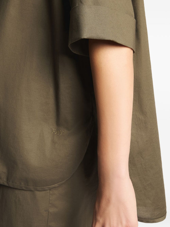 Fay Shirts Olive Green