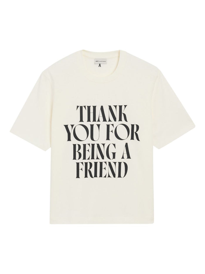 Ami T-shirts and Polos Blanc Creme