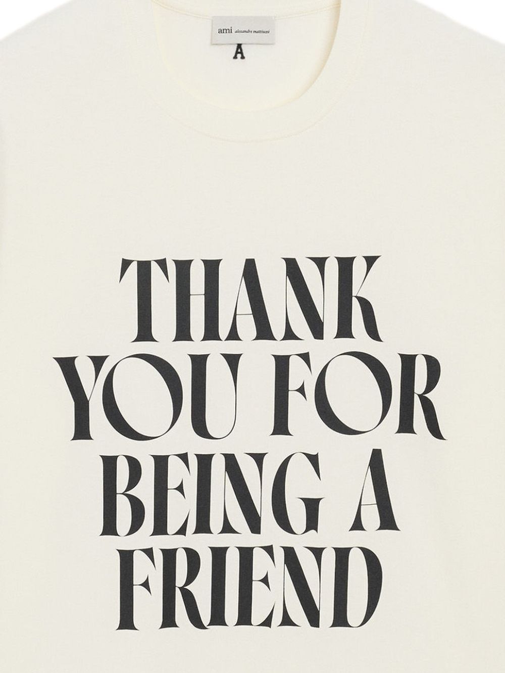 Ami T-shirts and Polos Blanc Creme